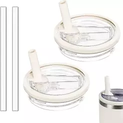 1Tampa Flip de Reposicao Prova de Vazamentos e 1 Canudo Acessórios Para Copos Térmicos 1200ML 40 0Z