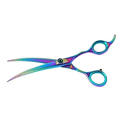 Tesoura Maryam Curva 7" Tosa Profissional Cachorro Pet Shop — imagem 2 de 2