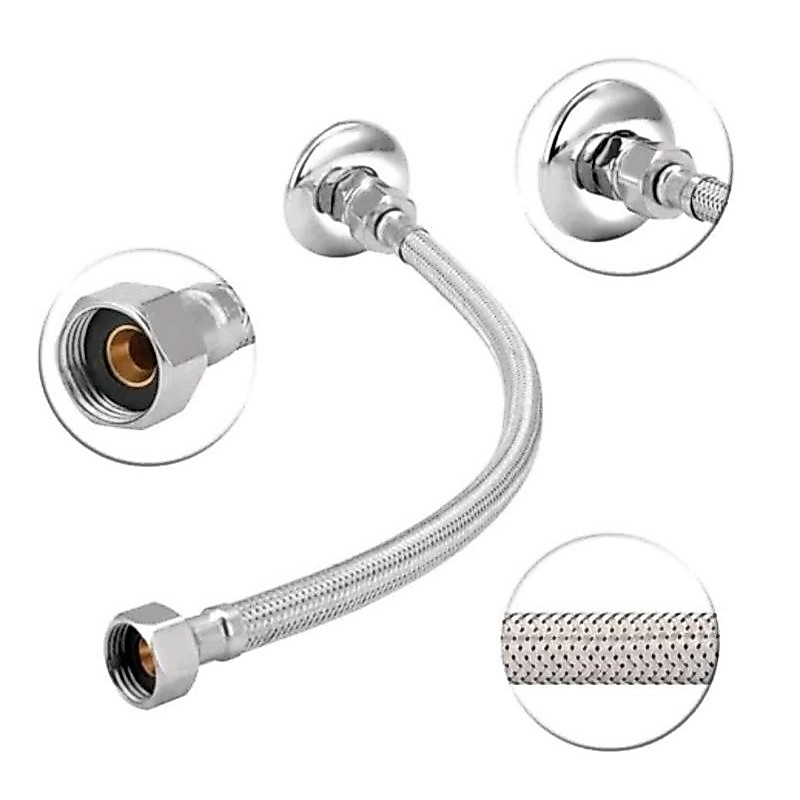 Rabicho Flexível Engate  60cm Inox Femea