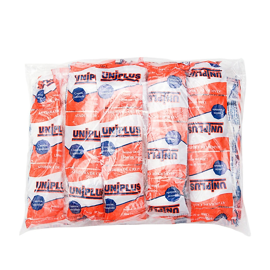Atadura De Crepom 1,8m c/12 Un - UNIPLUS