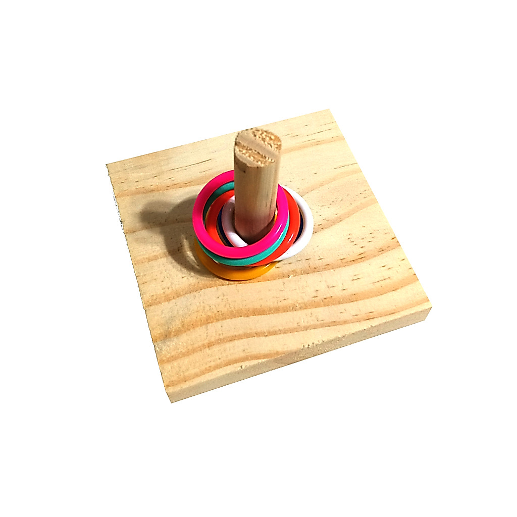 Brinquedo de Argolas 1M para Treinamento de Calopsitas, Agapornis e demais Aves Pet — imagem 2 de 2