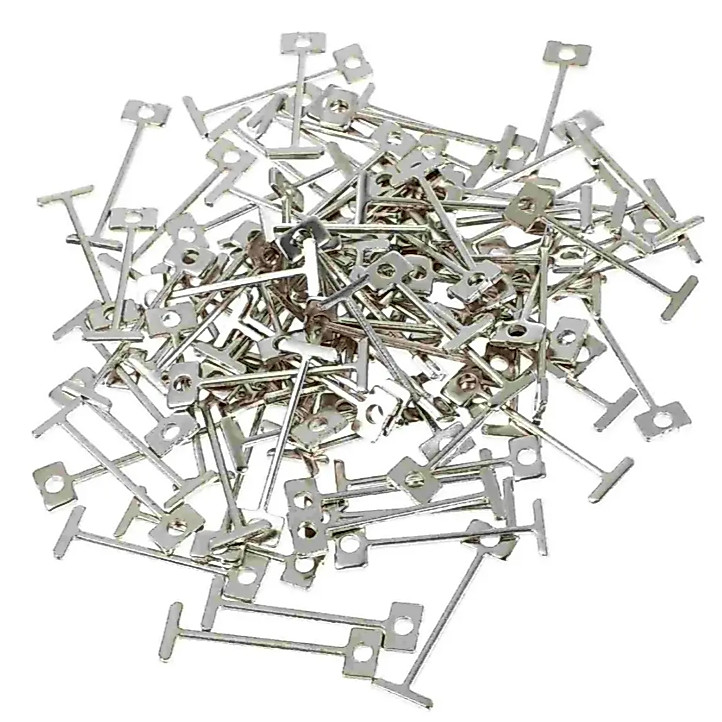 Agulhas para niveladores 1,5mm espessura de aço reutilizável 100 unidades