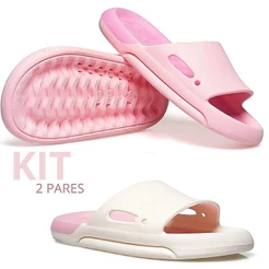 Kt Chinelo Infantil Slide Sandália Menina Praia Piscina Leve Nuvem