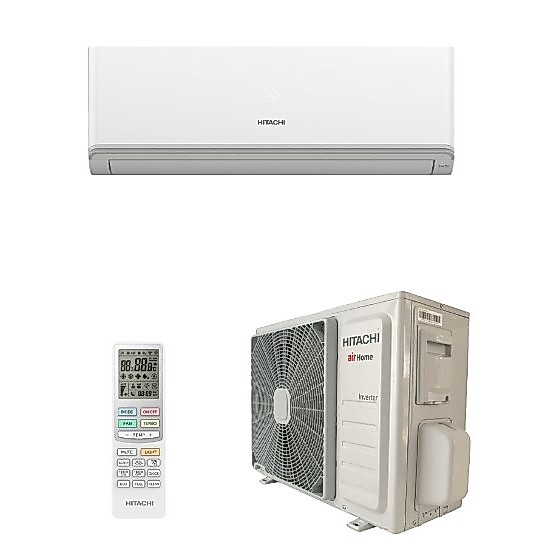 Ar Condicionado Split Hi Wall Inverter Hitachi AirHome 9.000 Btus Frio 220V R-32