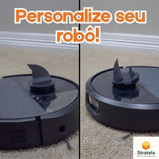 Enfeite para personalização de robô aspirador
