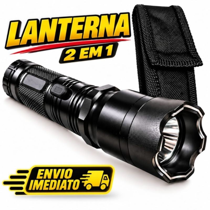 Lanterna Tática  Led Type Portátil Recarregável