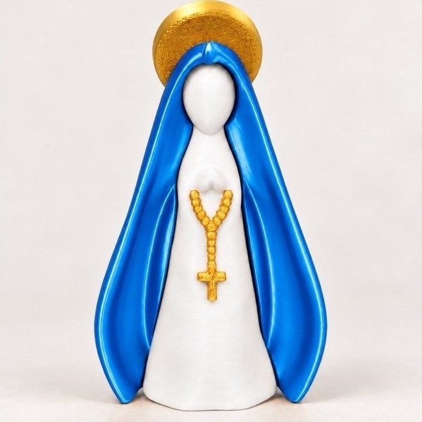 Santa nossa senhora minimalista 9x5 cm