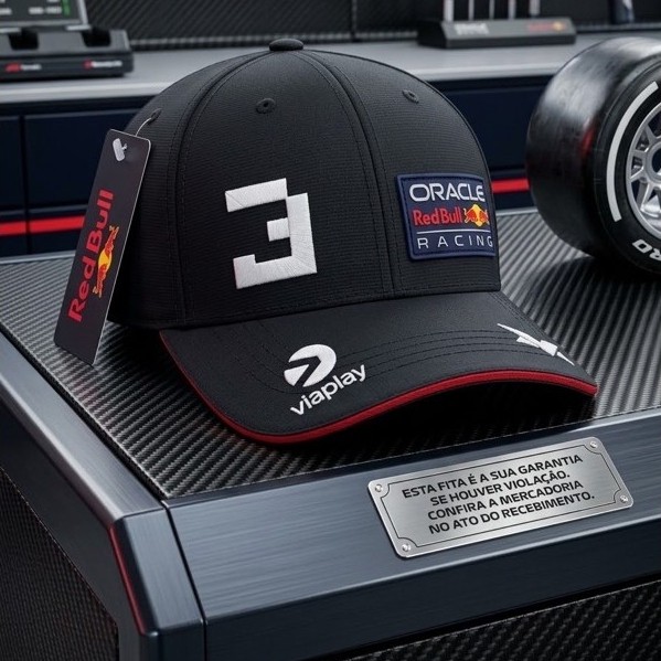 Boné automotivo Red Bull F1 Oracle aba curva unissex SnapBack excelente qualidade — imagem 2 de 2