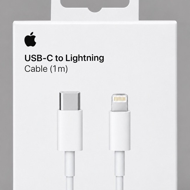 Cabo USB-C para Lightning 1 Metro Carregamento Rápido Compatível com iPhone