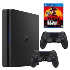 PlayStation 4 Slim 1 Tera ou 500gb Seminovo + 1 ou 2 controles + 1 jogo mídia física