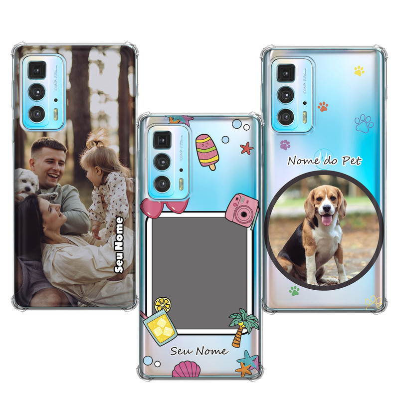 Capinha compatível com Motorola Moto Edge 20 Pro - Fotos Personalizadas