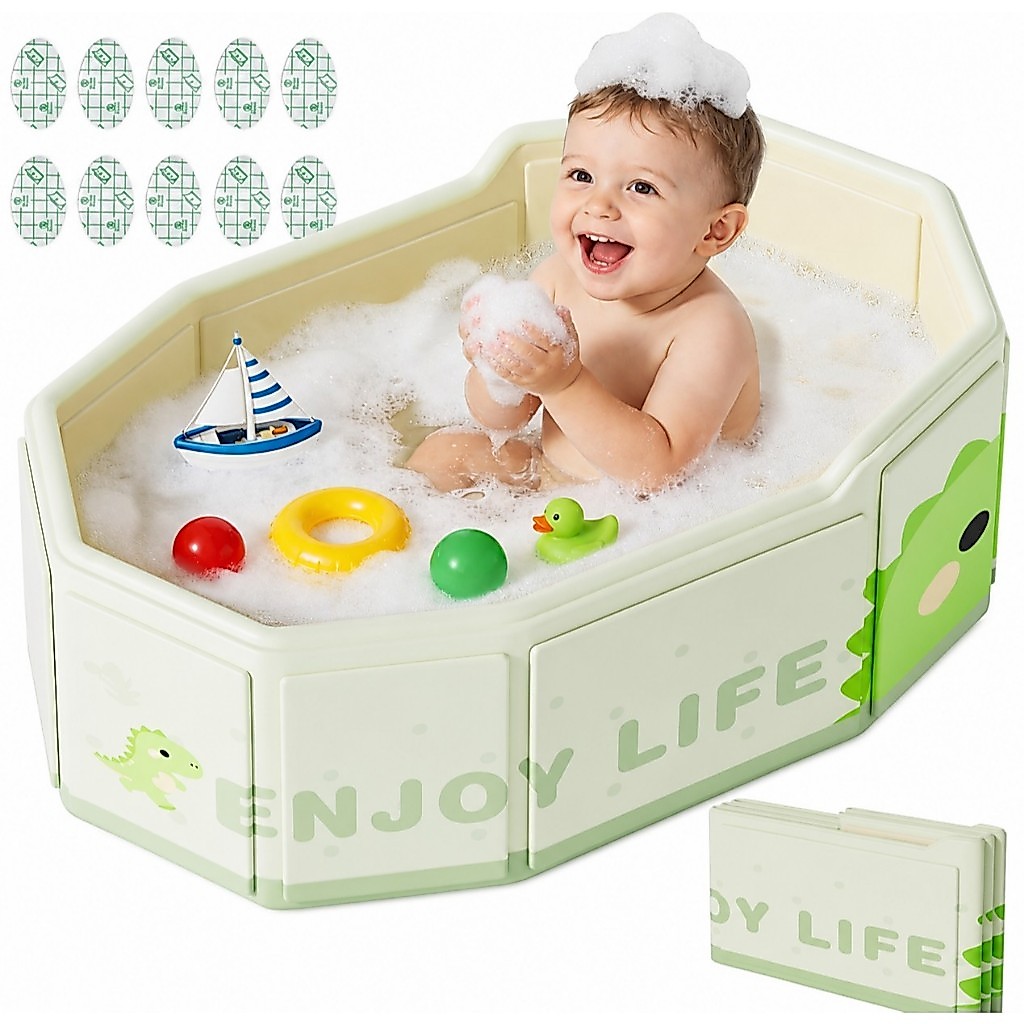 Banheira Piscina Dobrável Bebê Térmica Portátil Grande 76×40cm PVC
