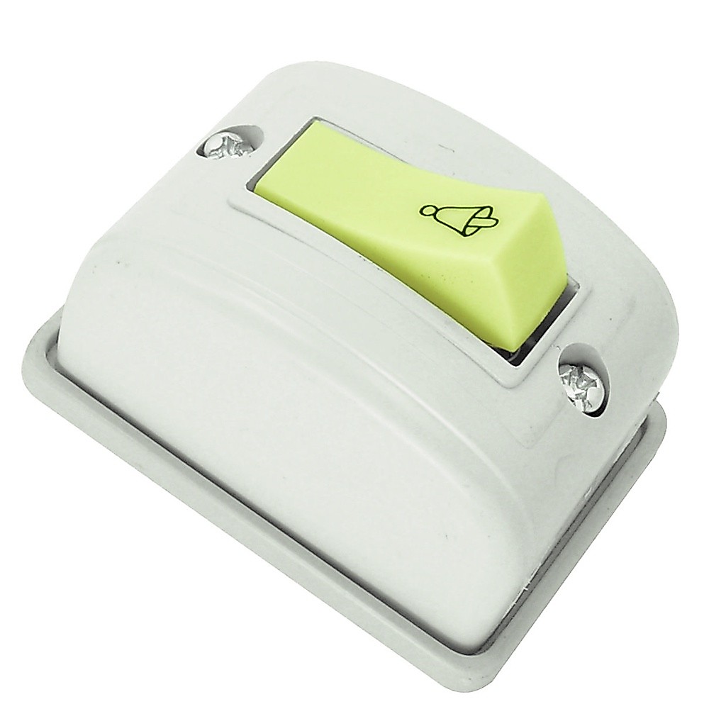 Interruptor 1 Tecla Campainha Retang. Cinza Radial 1801.058