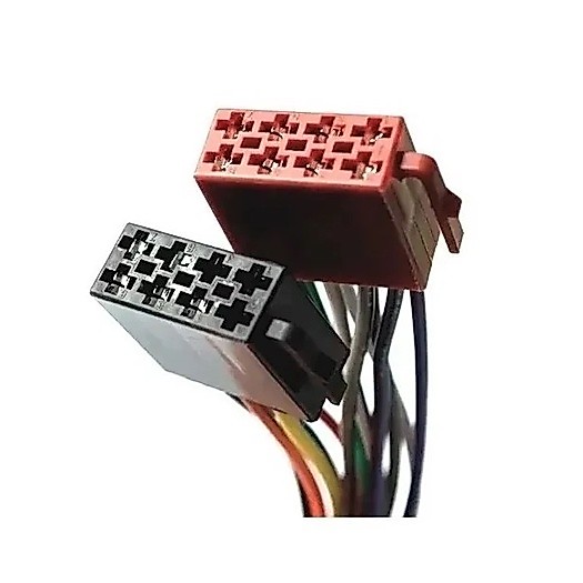 Conector Chicote Fêmea CD DVD Radio 16 Vias Vw / Gm / Fiat - Duplo