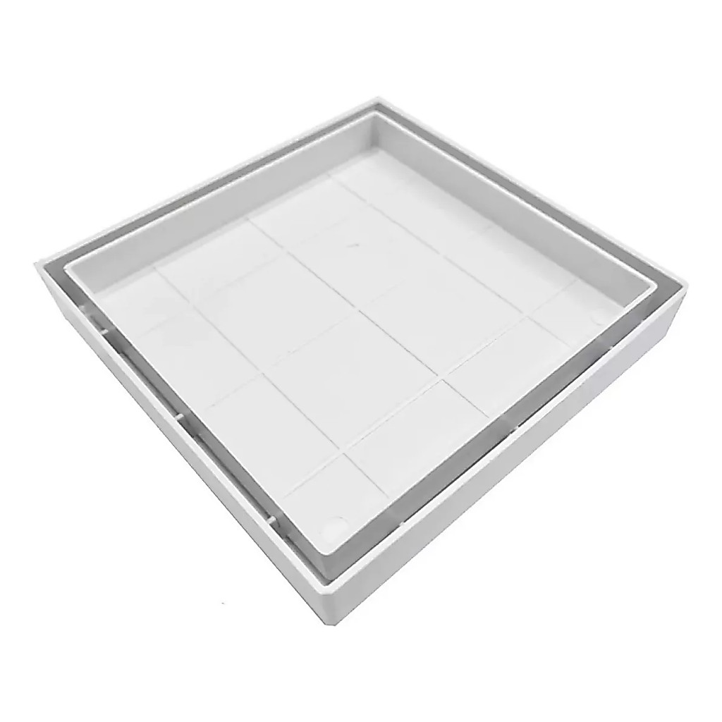 Ralo Oculto 15x15 Seca Piso Porcelanato Inteligente Branco