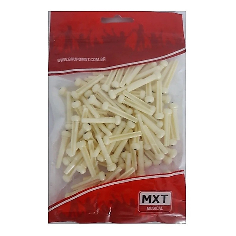 Pino Para Violão Com Cordas De Aço Mxt Kit Com 20 Uni