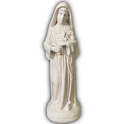 Santa Rita de Cássia 19cm Gesso Cru