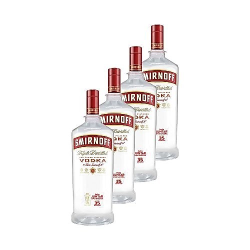 Vodka Smirnoff Red 1,75 Litros 4 Unidade