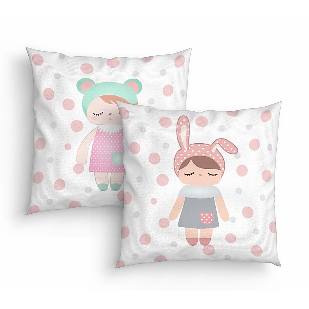 Kit 2 Capas Almofadas Decorativas Infantil 45cm Metoo