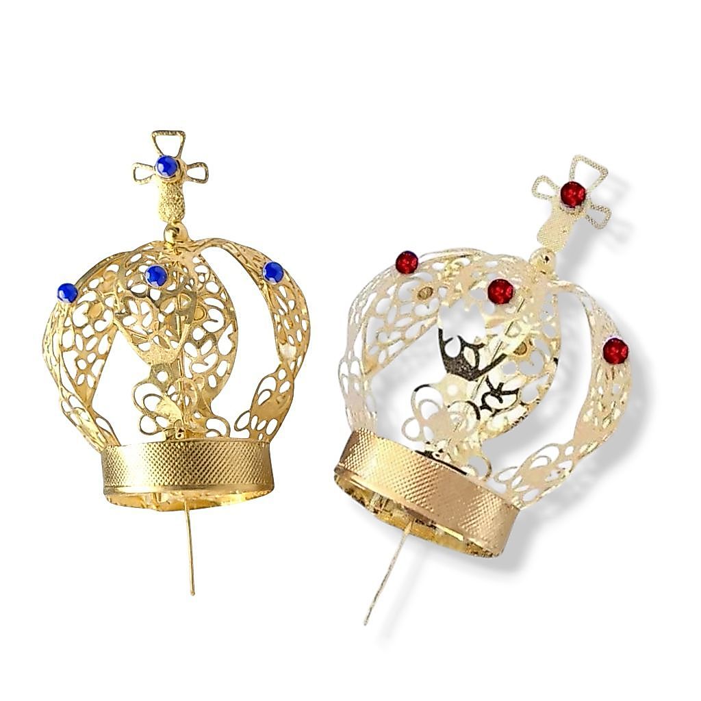 Coroa N4 Para Imagem De Nossa Senhora Aparecida 20cm A 30cm Cor Dourado