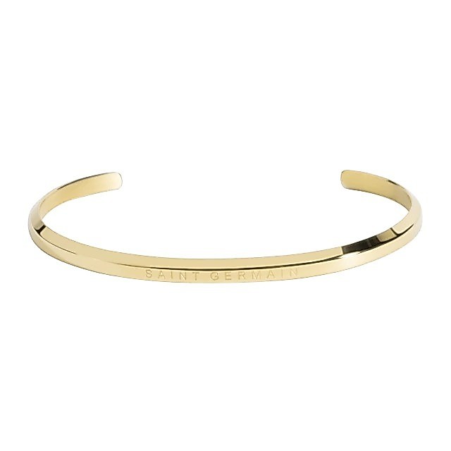 Bracelete Dourado de Aço Inoxidável Saint Germain