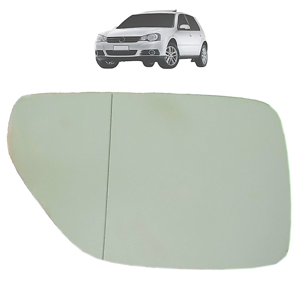 Lente Vidro Espelho Com Base Retrovisor Golf 2007 Até 2011
