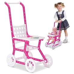 Carrinho de Boneca Brinquedo P/ Passeio Bebê Reborn Menina