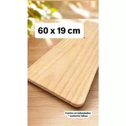 Prateleira de madeira, pinus, tábua, prancha, 19cm x 60cm x 17mm