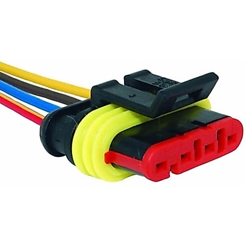 Conector Chicote Flange Bomba Bobina Sonda E Sensores 4 Vias