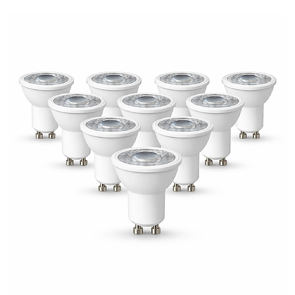 Kit 10 Lampada Led MR11 MR16 Branco Quente Neutro Frio GU10 Bivolt Sala Quarto Cozinha