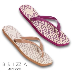 Chinelo Brizza Arezzo Bico Quadrado Ikat Macio Leve Moderno Lançamento Despojado