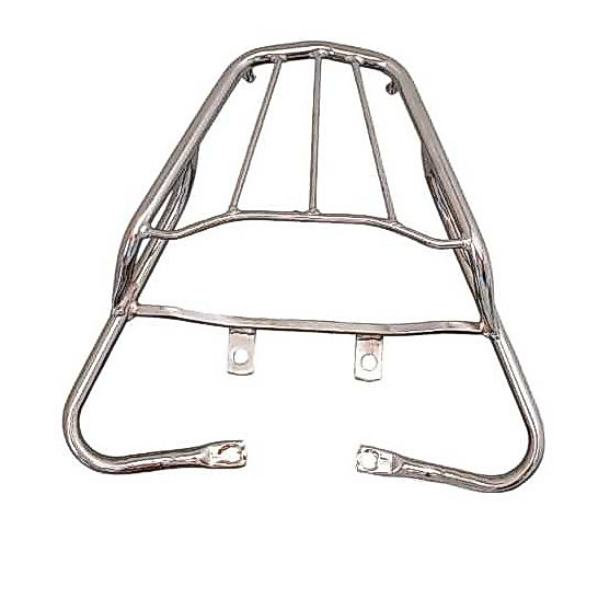 Bagageiro Cromado Motocicleta Fan Start 160/150 2014/2015/2016/2017/2018/2019/2020/2021 Suporte Carga