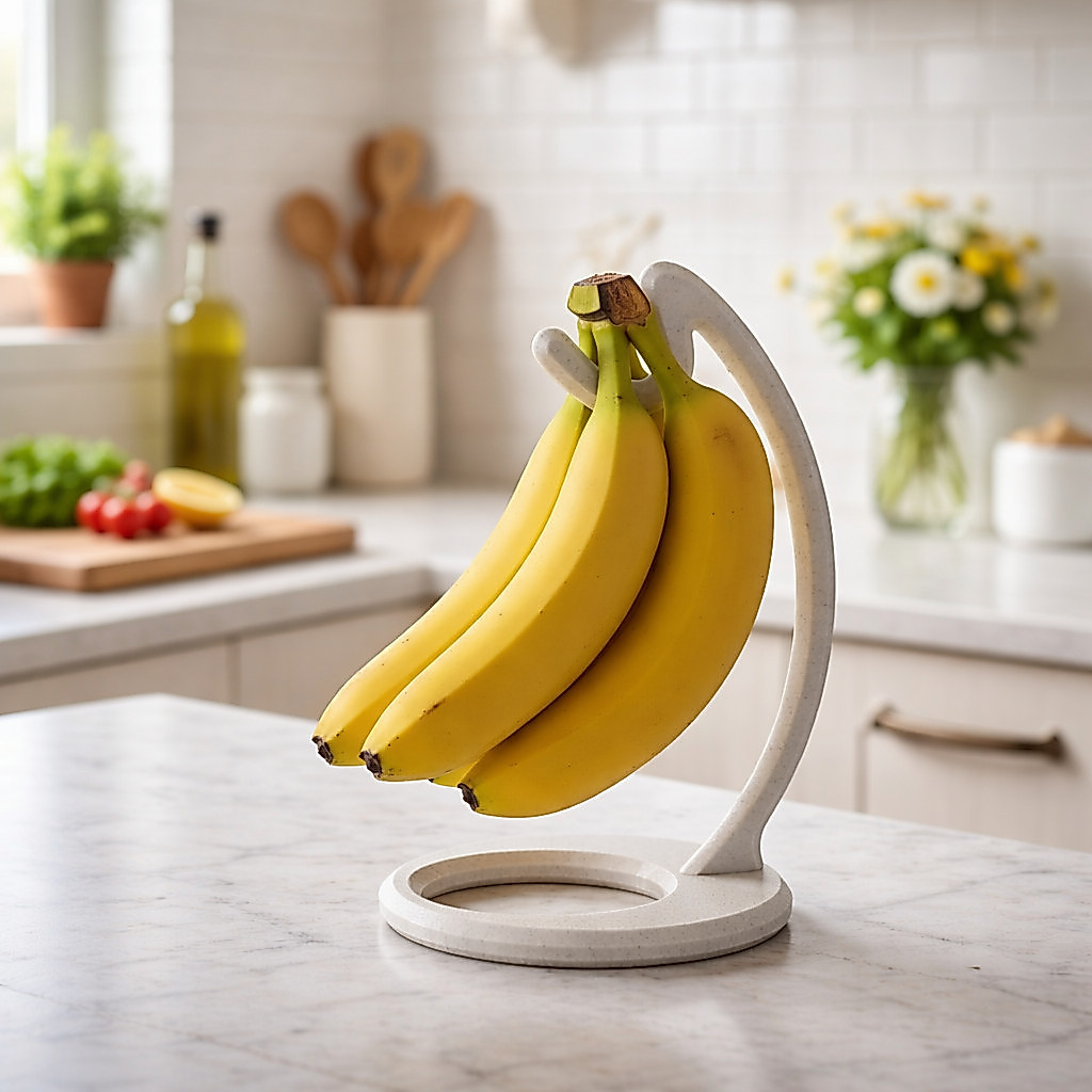 Suporte para Pendurar Banana com Fruteira Moderna Organizador de Cozinha Prático e Decorativo