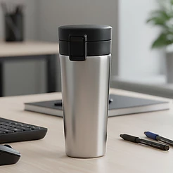 Copo Térmico Para Chá Café Bebidas Aço Inox 480ML Prata