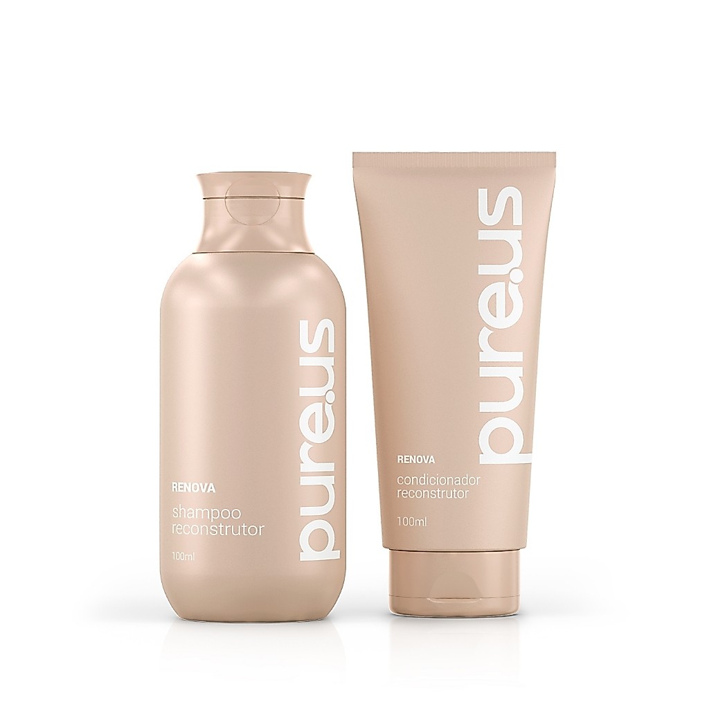 Shampoo e Condicionador Reconstrutor Renova Pure Us 100ml