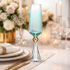 Taça Luxo Premium em Vidro Verde 300ml - Ribeiro e Pavani Original