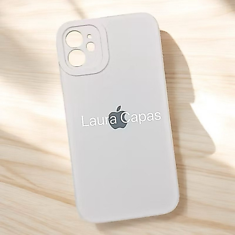 Capinha BRANCO Para IPhone 17 17E 11 12 13 14 15 16 Pro Max Plus XR 16E Silicone Aveludada C/ Proteção na Câmera Fechada