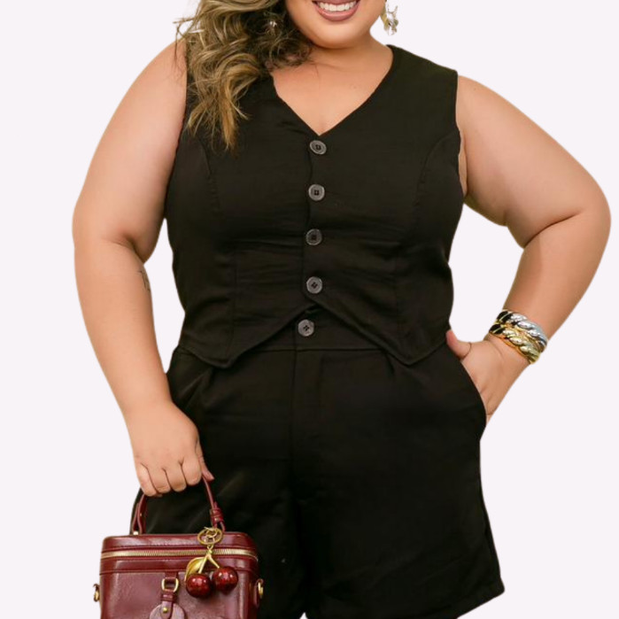 Conjunto Alfaiataria Monique Feminino Elegante e Confortável
