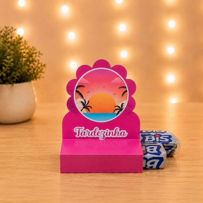 Porta Bis Duplo Tardezinha - Lembrancinha de Festa - Aniversário - Decoração - DESMONTADO
