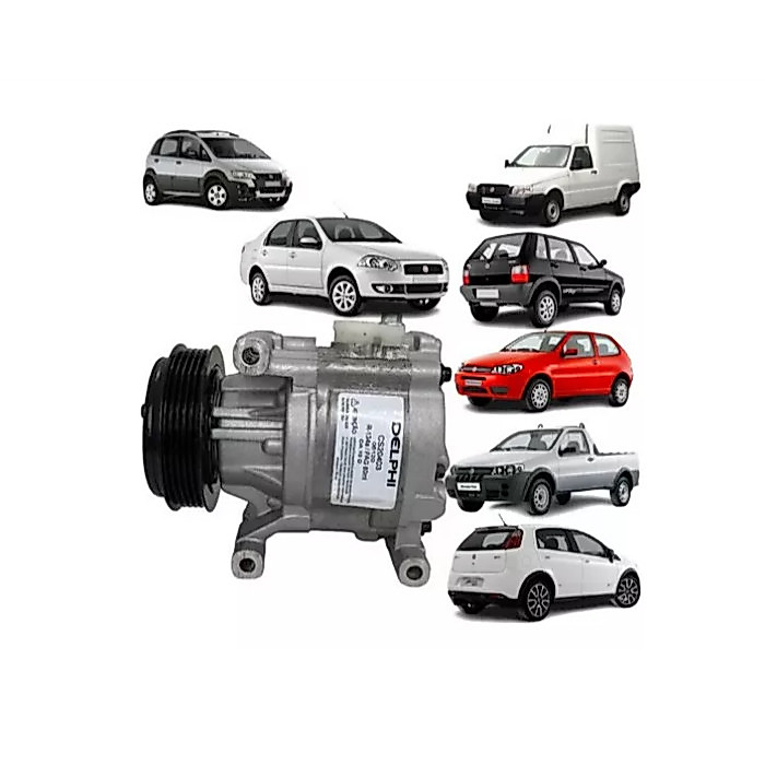 Compressor Ar DELPHI Palio / Uno / Idea / Punto / Strada 1.0/1.3/1.4 Novo LACRADO *