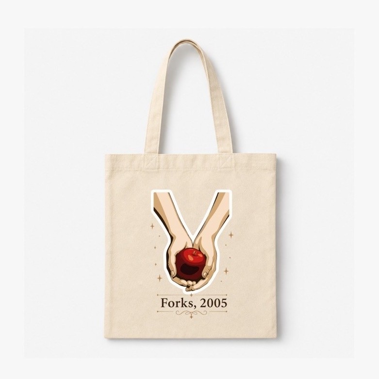 Bolsa Sacola Ecobag Twilight Crepúsculo 38 x 40 estampada — imagem 2 de 2