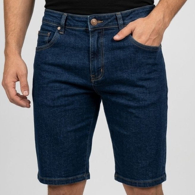Bermuda Masculina Jeans com Elastano Slim Premium 38 ao 46