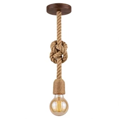 Lustre Pendente Corda Sisal 1,10m Sisal Varanda Gourmet Bar