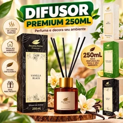 Aromatizador Difusor Premium 250ML Amazônia Aromas perfume de Ambiente