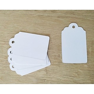 50 TAGs em papel Offset branco - LISA