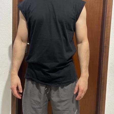 Regata Machão Masculina Oversized 100% Algodão Camisa Cavada Lisa  Preta Streetwear  Estilo Moda Verão Lazer Academia