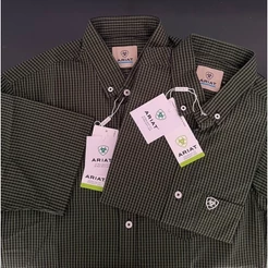 Camisa Manga Curta Country Masculina Xadrez Slim Modelagem Perfeita Melhor Tecido Do Mercado