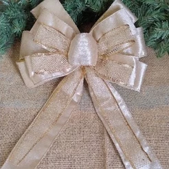 Laço para guirlanda ou topo de árvore de Natal