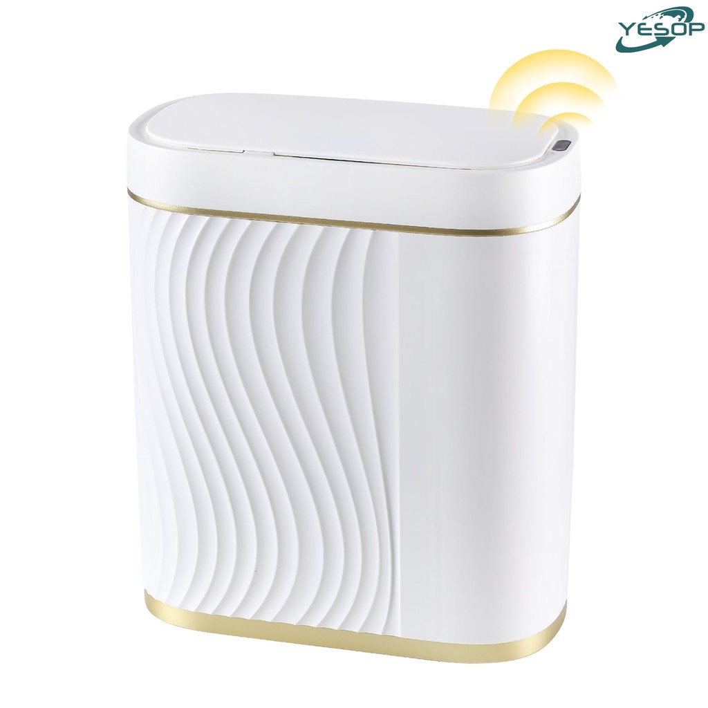 Lixeira Inteligente com Sensor Automático 8L Yesop - Cesto de Lixo Luxo para Banheiro Cozinha Quarto