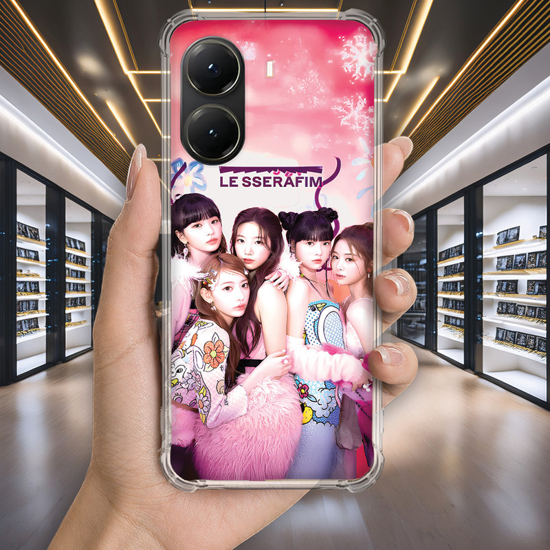 Capa Capinha REDMI NOTE 14 PRO PLUS 13 12 TURBO 11 10 10S 9T 9S Anti-impacto Personalizada kpop SSERAFIM (4202)